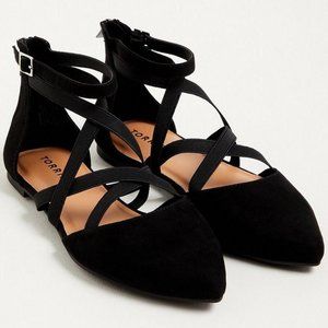 Torrid - Elastic Strap Flats - Size 8.5 (WW) - NEW-WITH TAGS!